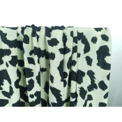 Tissu Crepe de Chine 100 % Soie LEOPARD Pastel Green