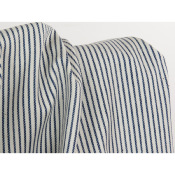 Coupon Denim Rayé Ecru / Bleu 50 cm x 130 cm