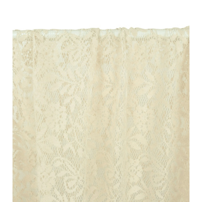 Tissu Dentelle Guipure Mélange Coton Feuillage