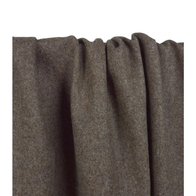 Tissu Lainage 100 % Laine Brun Chiné