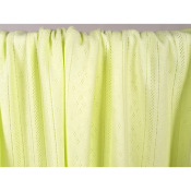 Tissu Maille Cote 1x1 Ajourée Bandes Butter Yellow