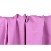 Tissu Sergé Coton Stretch SAM Rose Orchidée