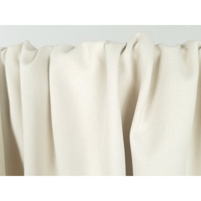 Tissu Sergé Double Face Coton / Viscose DON Ecru / Beige