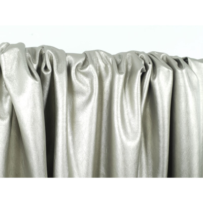Tissu Simili Cuir Beige Doré