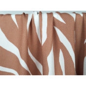 Tissu Voile de Viscose Jacquard Zebra Mocha Mousse