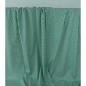 Tissu Popeline 100 % Coton Fines Rayures Vert & Blanc