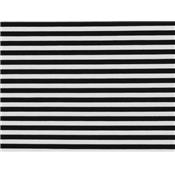 Tissu Jersey Viscose / Elasthanne Rayure Noir / Blanc