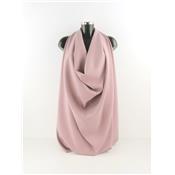 Tissu Crepe Satin Lourd Vieux Rose