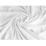 Tissu Maille Interlock Lourd 100 % Coton Blanc