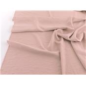 Tissu Viscose Structuré Lavé Vieux Rose