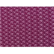 Tissu Jersey Coton / Viscose Imprimé Fleurs Framboise / Rose