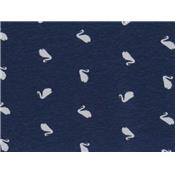 Tissu Jersey Coton / Elasthanne Imprimé Cygnes