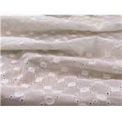 Tissu Broderie Anglaise Pois