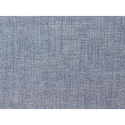 Tissu Chambray Effet Lin Bleu