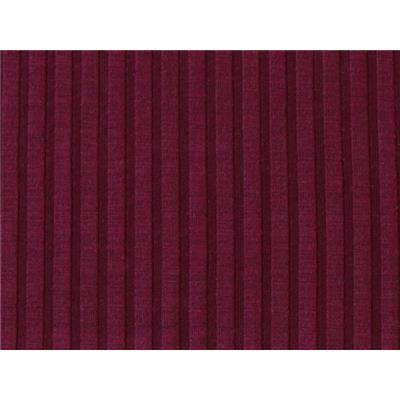 Tissu Jersey Cotelé Bordeaux