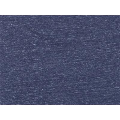 Tissu Jersey Coton / Polyester Flammé Bleu / Ecru Gris