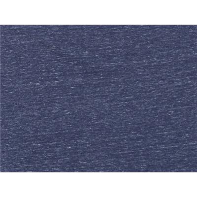 Tissu Jersey Coton / Polyester Flammé Bleu / Ecru Gris