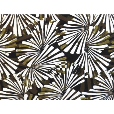 Tissu Jersey Viscose / Elasthanne Imprimé Feuillage Abstrait