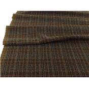 Tissu Lainage Léger Tartan Choco