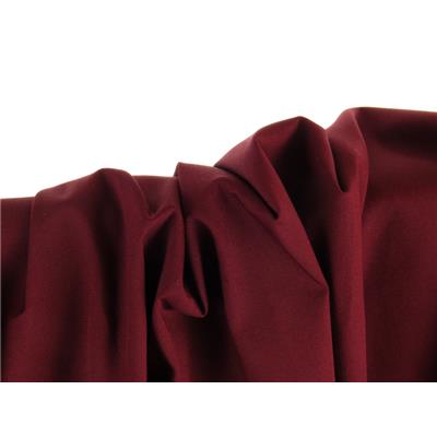 Tissu Popeline Coton Stretch Bordeaux