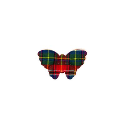 Papillons Motif Tartan 36 mm