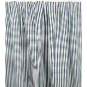 Tissu Popeline 100 % Coton Carreaux Marine & Vert