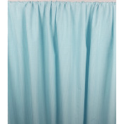 Tissu Popeline 100 % Coton Vichy Turquoise / Blanc