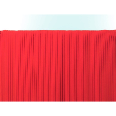 Tissu Crepe Georgette Plissé Orange