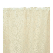 Tissu Dentelle Guipure Mélange Coton Feuillage