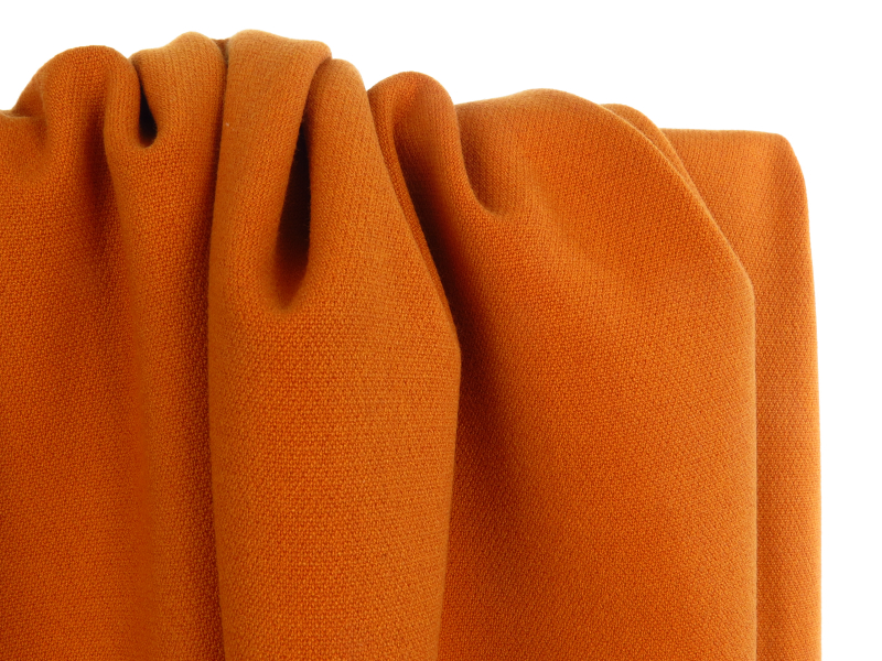 Tissu Double Tissage Stretch Orange