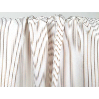 Tissu Doublure Taffetas Acétate / Viscose Rayé Champagne / Taupe