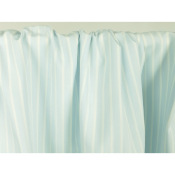 Tissu Popeline 100 % Coton Aqua Rayé Ecru