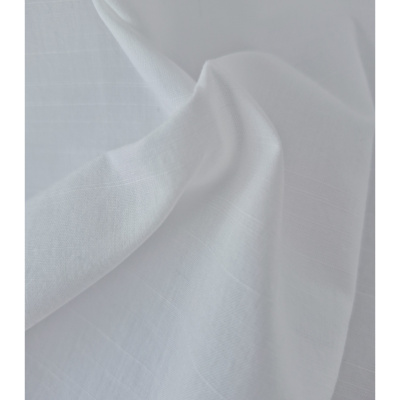 Tissu Popeline Coton BIO / Lyocell Jacquard Lait