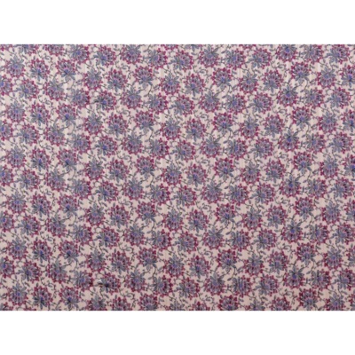 Tissu Voile Jacquard & Lurex Fleurs Ethniques