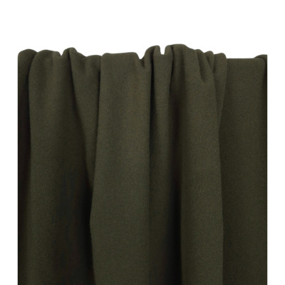 Tissu Lainage Mélange Laine Kaki