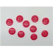 Bouton Rond Fuchsia 11 mm