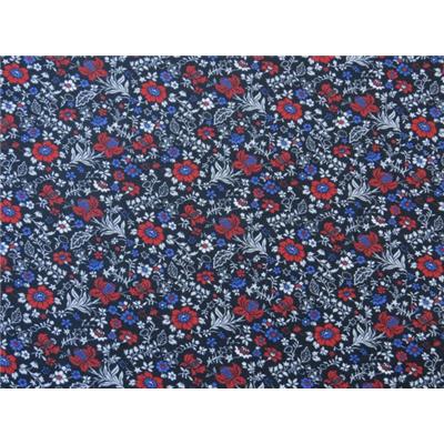 Coupon De Tissu Jersey Coton Fleuri - Dimensions 92x112 Cm, Motif Fleurs Rose, France