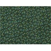 Tissu Jersey Vert Sapin Imprimé Fleurettes