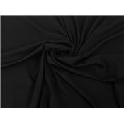 Tissu Maille Cote 2X2 100 % Coton BIO Noir