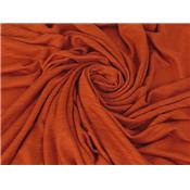 Tissu Maille Jersey Viscose / Laine Rouille