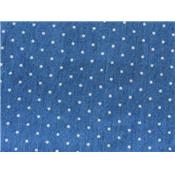 Tissu Denim Léger Imprimé Pois