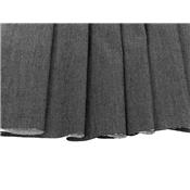 Tissu Denim Noir / Lurex Argent Réversible