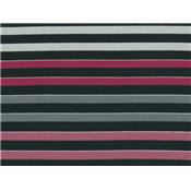 Tissu Jersey Coton / Modal Rayé / Lurex
