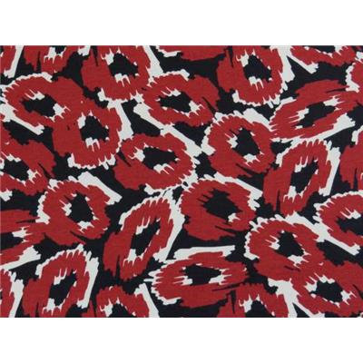 Tissu Jersey Viscose / Elasthanne Imprimé Fleurs Graphiques