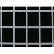 Tissu Maille Milano Carreaux Fenêtres Noir