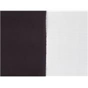 Tissu Scuba Fin Bicolore Noir / Ecru