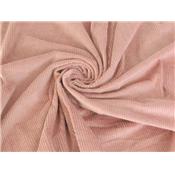 Tissu Velours Grosses Cotes Rose