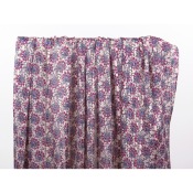 Tissu Voile Jacquard & Lurex Fleurs Ethniques