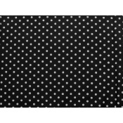 Tissu Crepe Viscose Noir & Blanc Polka Dots