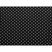 Tissu Crepe Viscose Noir & Blanc Polka Dots
